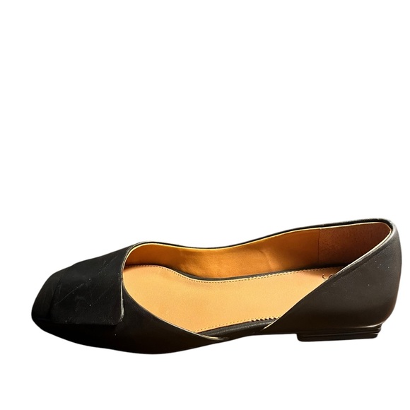 FRANCO SARTO TRACY FLATS SIZE 8.5 SQUARE TOE w/ FLAP DETAIL SLIP-ONS - Picture 4 of 7